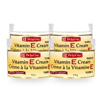 De La Cruz Vitamin E Cream Fragrance Free 10000 IU 114g Pack of 4