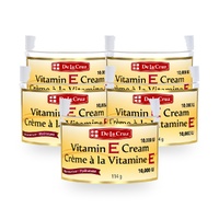 De La Cruz Vitamin E Cream Fragrance Free 10000 IU 114g Pack of 5