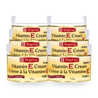De La Cruz Vitamin E Cream Fragrance Free 10000 IU 114g Pack of 6