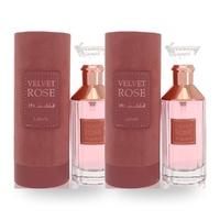 Lattafa Velvet Rose Unisex Eau De Parfum EDP 100ml Pack of 2