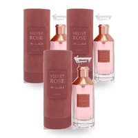 Lattafa Velvet Rose Unisex Eau De Parfum EDP 100ml Pack of 3