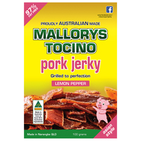 Mallorys Tocino Lemon Pepper Pork Jerky 100g