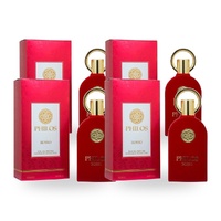 Maison Alhambra Philos Rosso Unisex Eau De Parfum EDP 100ml Ae Pack of 4