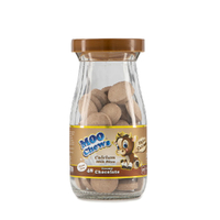 Moo Chews Creamy Chocolate Calcium Milk Bites Healthy Kids Snacks Jar 48
