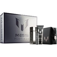 Messi Platinum 4 Piece Gift Set Eau De Parfum EDP 100ml Body Wash 250ml Eau De Parfum EDP 10ml