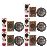 Maja Hand Cream 80ml with 50g Hand Soap and 100g Round Soap Set Pack of 5