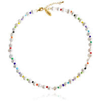 Culturesse Loxie Coastal Muse Beaded Pearl Necklace