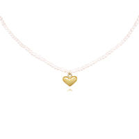 Culturesse Catalina Freshwater Pearl Heart Pendant Necklace