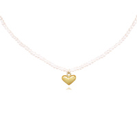 Culturesse Catalina Freshwater Pearl Heart Pendant Necklace