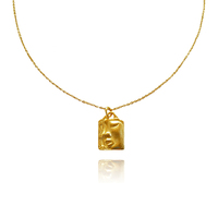 Culturesse Artsy Rhythm Gold Vermeil Necklace