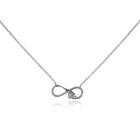 Culturesse Infinite Love Pendant Necklace (Silver)