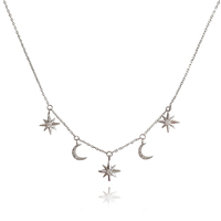 Culturesse Jayla Celestial Beauty Necklace (Silver)