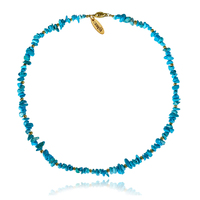 Culturesse Jacinta Beaded Natural Turquoise Necklace
