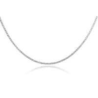Culturesse Adorabelle Fine Silver Diamante Choker