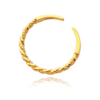 Culturesse Isabeau Gold Vermeil Twisted Open Ring