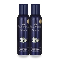 Royal Mirage 200ml Body Spray Silver Pack of 2