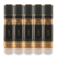 Royal Mirage 200ml Body Spray Gold Pack of 5