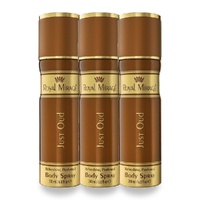 Royal Mirage 200ml Body Spray Just Oud Pack of 3