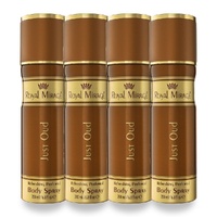 Royal Mirage 200ml Body Spray Just Oud Pack of 4