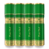 Royal Mirage 200ml Body Spray Pure Oud Pack of 4