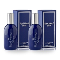 Royal Mirage 120ml Eau De Cologne EDC Spray Silver Pack of 2