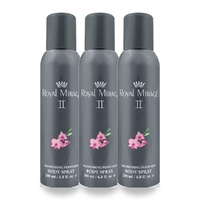 Royal Mirage 200ml Body Spray II Pack of 3