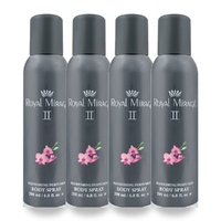 Royal Mirage 200ml Body Spray II Pack of 4