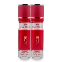 Royal Mirage 200ml Body Spray Rose Pack of 2