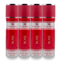 Royal Mirage 200ml Body Spray Rose Pack of 4