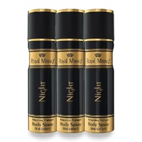 Royal Mirage 200ml Body Spray Night Pack of 3