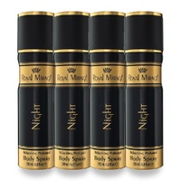 Royal Mirage 200ml Body Spray Night Pack of 4