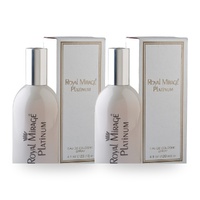 Royal Mirage 120ml Eau De Cologne EDC Spray Platinum Pack of 2