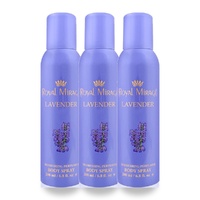 Royal Mirage 200ml Body Spray Lavender Pack of 3