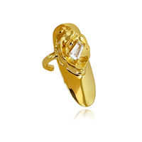 Culturesse Thelma Arsty Nail Open Ring (Gold Vermeil)