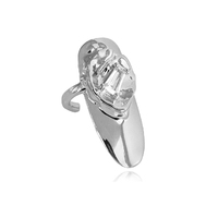 Culturesse Thelma Arsty Nail Open Ring (Silver)
