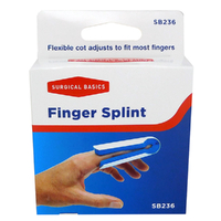 Surgical Basics Finger Cot Splint Metal Large