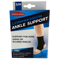 Surgical Basics Compression Ankle Support Large / X Large