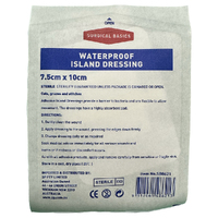 Surgical Basics Sterile Waterproof Island Wound Dressing 7.5cm x 10cm