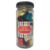 Scott Bros Candy Vintage Fruit Rock Boiled Sweets Jar 155g Aust Made