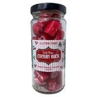 Scott Bros Candy Vintage Cherry Rock Boiled Sweets Jar 155g Aust Made