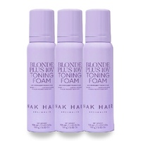 NAK Signature Blonde Plus 10v Toning Foam 100g Pack of 3
