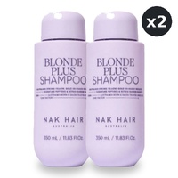 NAK Signature Blonde Plus Shampoo 350ml Pack of 2
