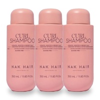 NAK Signature Curl Shampoo 350ml Pack of 3
