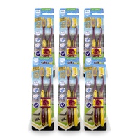 NRL Brisbane Broncos Toothbrushes 2 Pack x 6