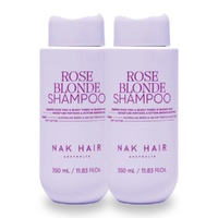 NAK Signature Rose Blonde Shampoo 350ml Pack of 2