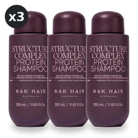 NAK Signature Structure Complex Protein Shampoo 350ml Pack of 3