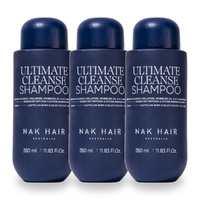 NAK Signature Ultimate Cleanse Shampoo 350ml Pack of 3