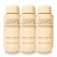 NAK Signature Volume Shampoo 350ml Pack of 3