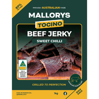 Mallorys Tocino Sweet Chilli Beef Jerky 1kg (for Human Consumption)