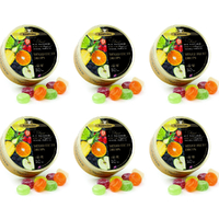 6 x Simpkins Mixed Fruit Drops 200g Tin Sweets Candy Lollies